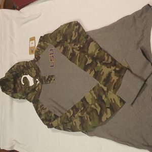 LSU fit Chamo and grey long Sleeve